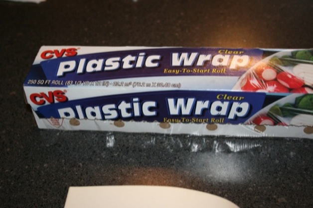 You will, however, need that plastic wrap soon, so whip it out.