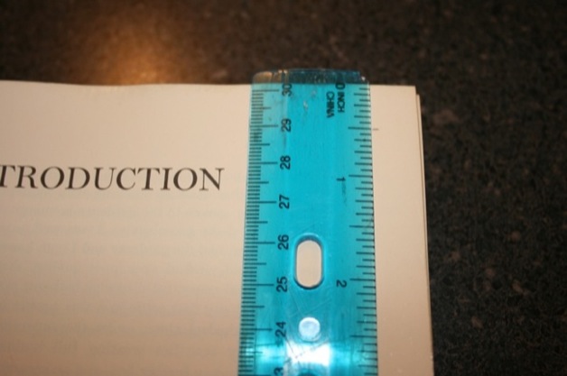 Use your ruler to measure and mark a half inch border around this page.